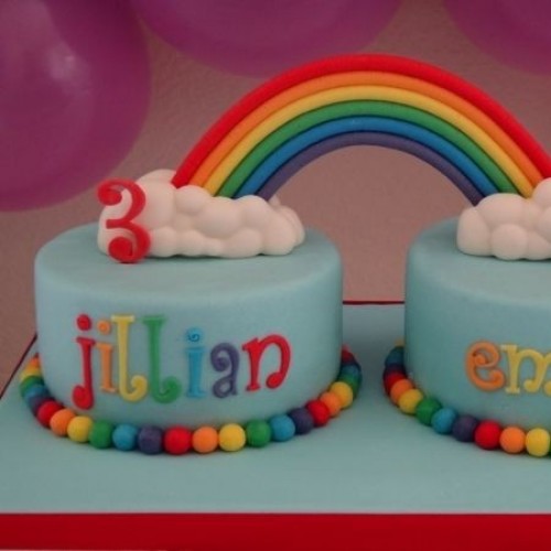 twins cake | Twin birthday cakes, Twins cake, New birthday cake