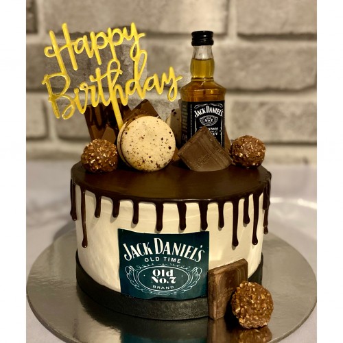 60th Jack Daniels Birthday Cake