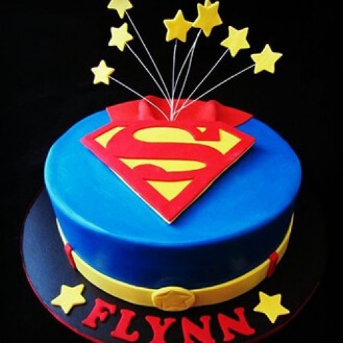 My Superman Cake  Dough and Cream